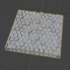 openlock 3 inch tile cobblestone stl