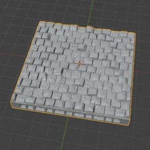 openlock 3 inch tile cobblestone stl