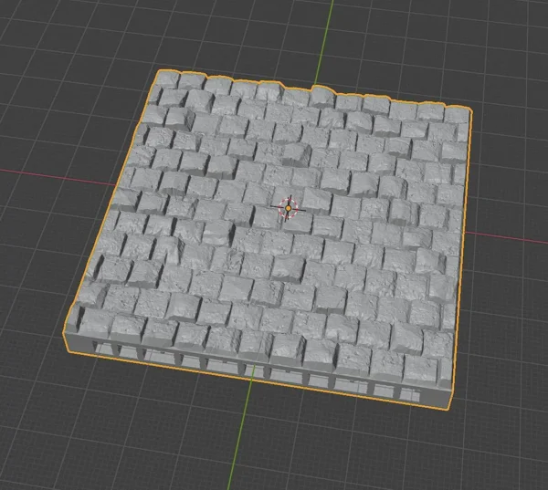 openlock 3 inch tile cobblestone stl