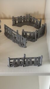 artic fence set unpainted