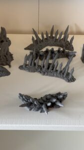 artic spiked wall set unpainted