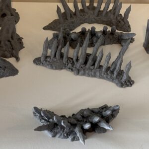 artic spiked wall set unpainted