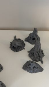 Tree Stump Set badger booknook