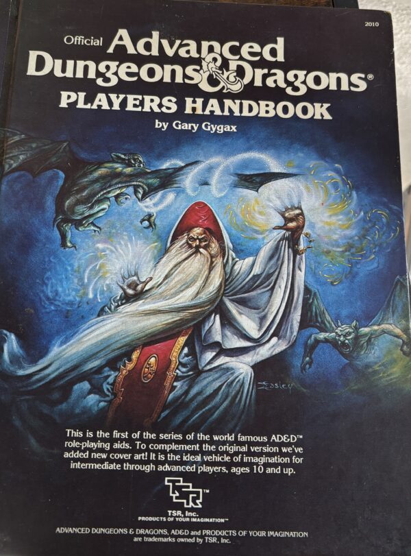 1981 2nd Edition Advance Dungeons and Dragons Players Handbook