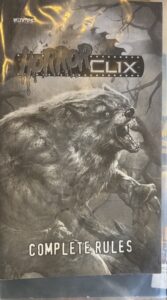 HorrorClix from Wizkids Rule book double tealight