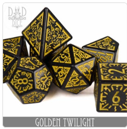 golden twilight dice set