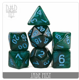 jade mist glitter dice