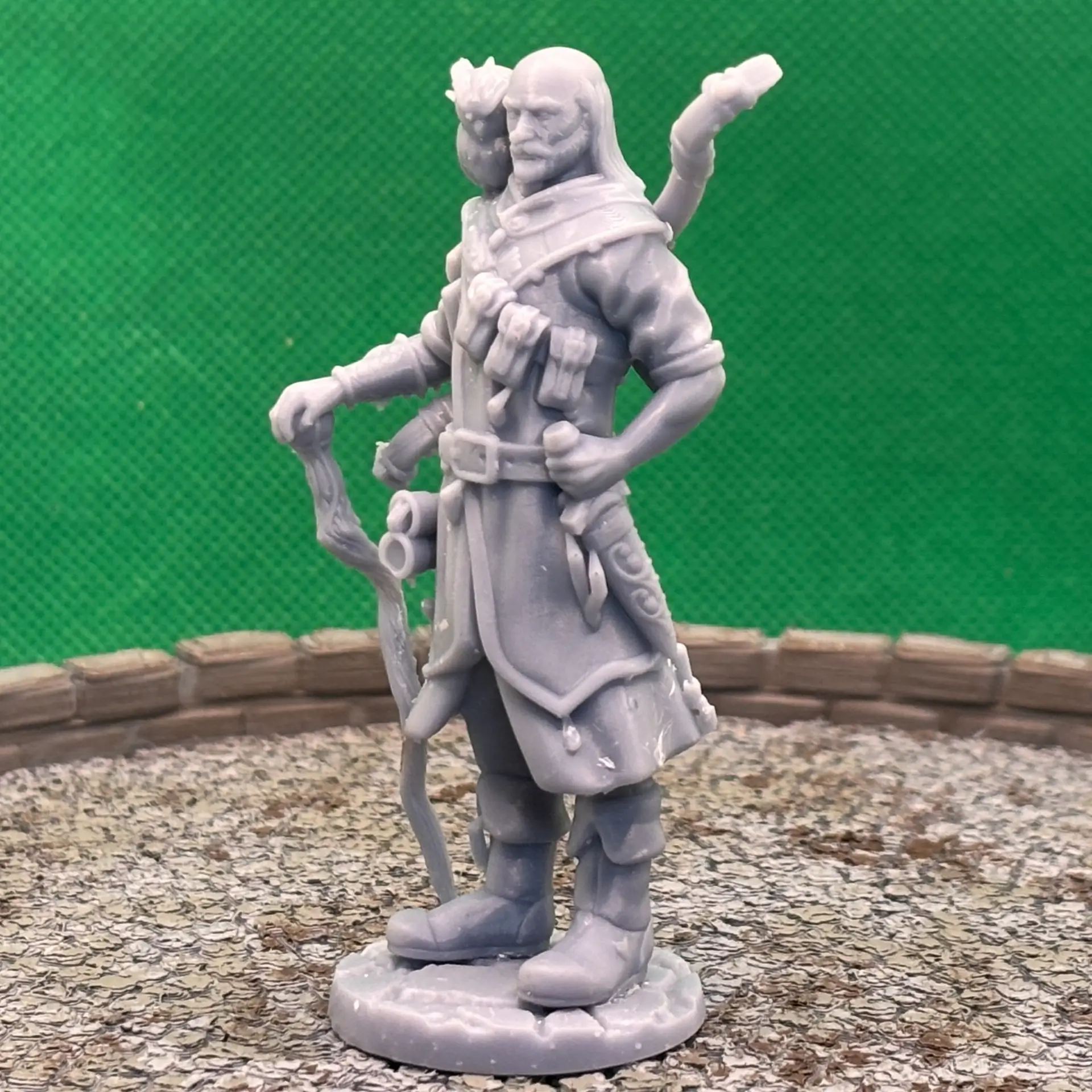 Alatare - Human Archer with Owl - 72mm